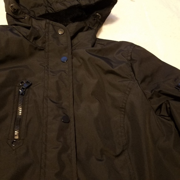 Jason Kole Hooded Black Jacket - Picture 3 of 4